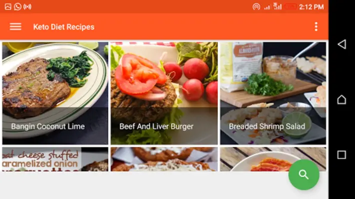 Keto Diet Recipes android App screenshot 0